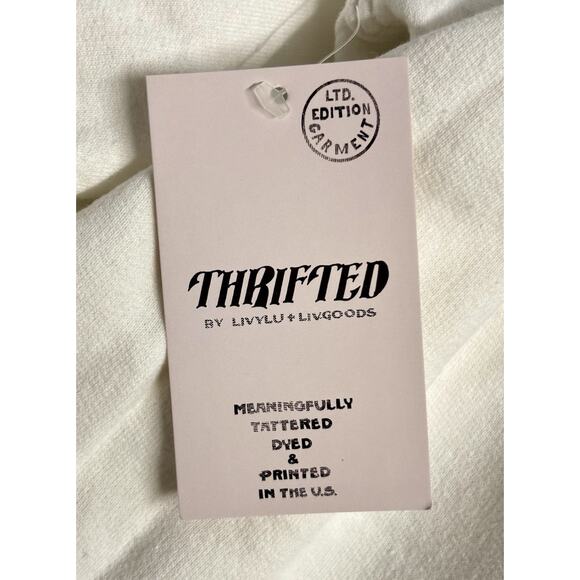 The Beach Boys 80s Surf White Thrifted By Livylu+Livgoods Sweatshirt - Picture 7 of 7